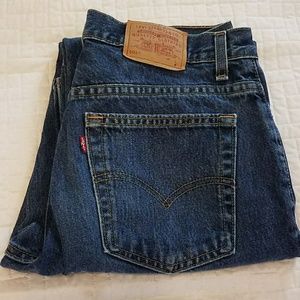 Levi's 505s dark wash denim jeans